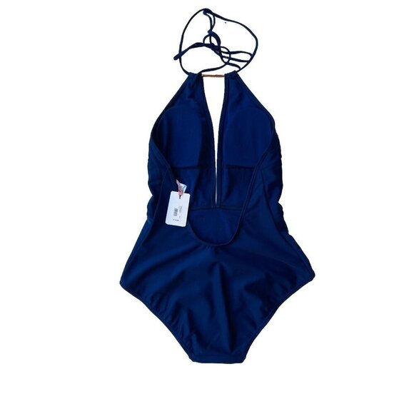 Ted Baker London Pikaa Halter one piece Swimsuit Navy size 3 = US Size 8-10 - Picture 3 of 8